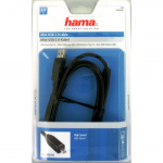 Hama 0 Connection Cable, A-p lug - mini B plug (B8 pin), 1