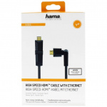 Hama HDI Cable Ethernet Rotatiing Gold Black 3m Hama HDI Cable Ethernet Rotatiing Gold Black 3m