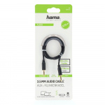 Hama Cable Audio Flexi-Slim 3.5mm-3.5mm Gold Black 0.75m Hama Cable Audio Flexi-Slim 3.5mm-3.5mm Gold Black 0.75m
