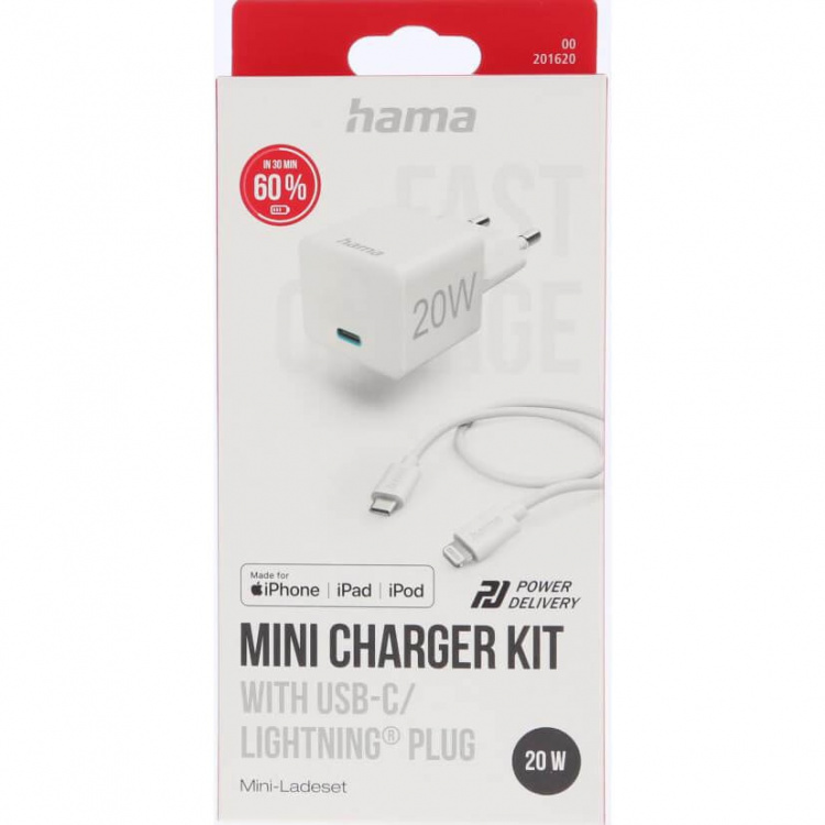 Hama Fast Charger 220V USB-C-Lightning Hama Fast Charger 220V USB-C-Lightning