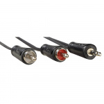 Hama Cable Audio 3.5-2x RCA Black 3.0m Hama Cable Audio 3.5-2x RCA Black 3.0m