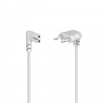 Hama Power Cable Angled Euro Plug White 1.5m Hama Power Cable Angled Euro Plug White 1.5m