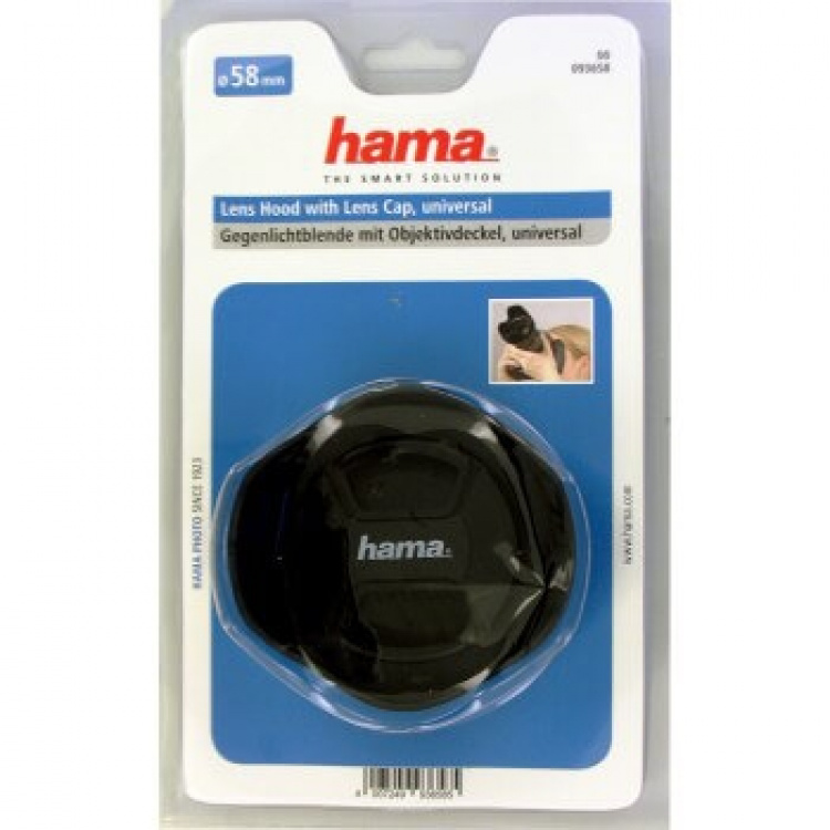 Hama Hood with Lens Cap, univ ersal, 58 mm