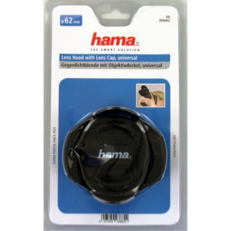 Hama Hood with Lens Cap, univ ersal, 62 mm