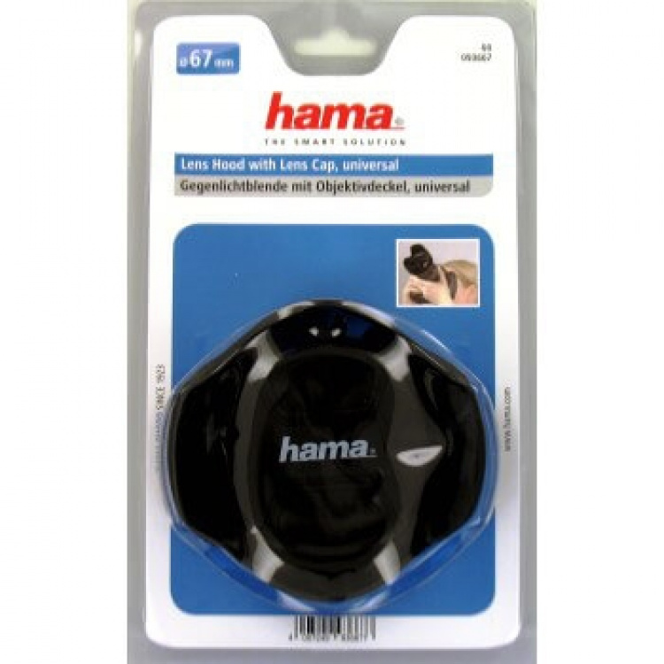 Hama Hood with Lens Cap, univ ersal, 67 mm