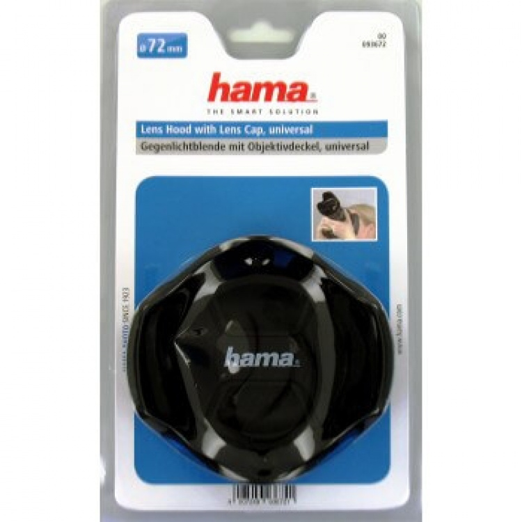 Hama Hood with Lens Cap, univ ersal, 72 mm