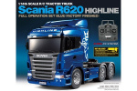 TAMIYA 1:14 R/C Full Option - Scania R620 Blue TAMIYA 1:14 R/C Full Option - Scania R620 Blue