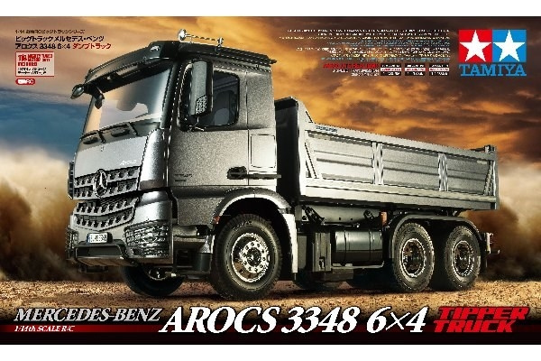 タミヤ1/14 AROCS 3348 6×4　フルオペレーション TAMIYA 1/14 R/C MERCEDES-BENZ AROCS 3348 6X4 TIPPER TRUCK