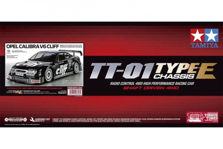 TAMIYA 1/10 R/C Opel Calibra V6 Cliff (TT-01 Type-E)