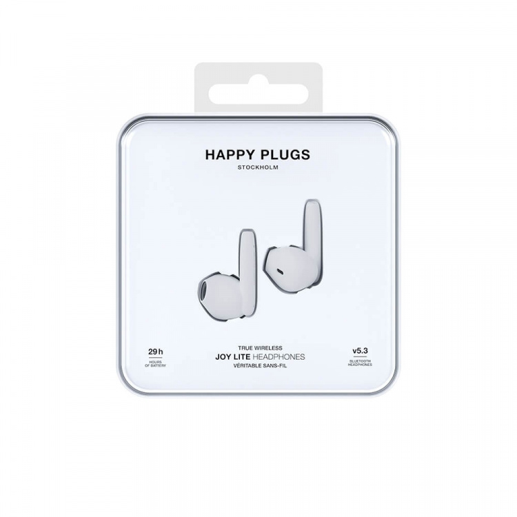 Happy Plugs Headphone Joy Lite In-Ear TWS White