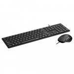 Rapoo Keyboard/Mouse Set NX8020 Wired Black Rapoo Keyboard/Mouse Set NX8020 Wired Black