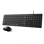 Rapoo Keyboard/Mouse Set NX8020 Wired Black Rapoo Keyboard/Mouse Set NX8020 Wired Black