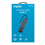 Rapoo Multiport USB-C UCM-2002 6-i-1 USB-C-Adapter Rapoo Multiport USB-C UCM-2002 6-i-1 USB-C-Adapter