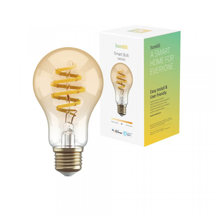 Hombli Smart Bulb Filament E27 A60-Amber CCT Hombli Smart Bulb Filament E27 A60-Amber CCT