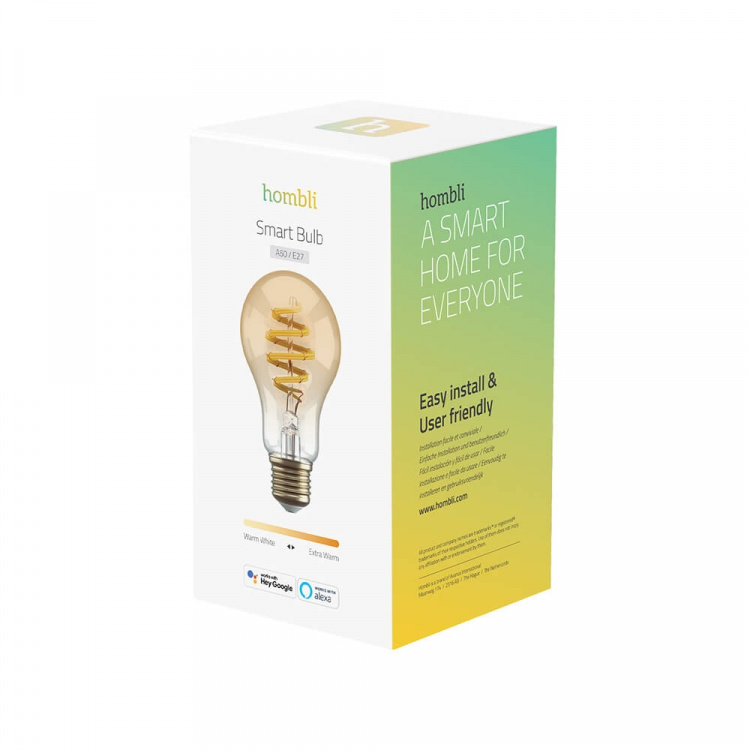 Hombli Smart Bulb Filament E27 A60-Amber CCT Hombli Smart Bulb Filament E27 A60-Amber CCT