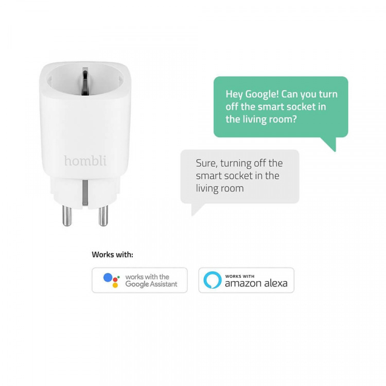 Hombli EU Smart Plug Promo Pack 2+1 White