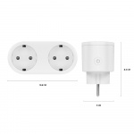 Hombli EU Smart Plug Duo White