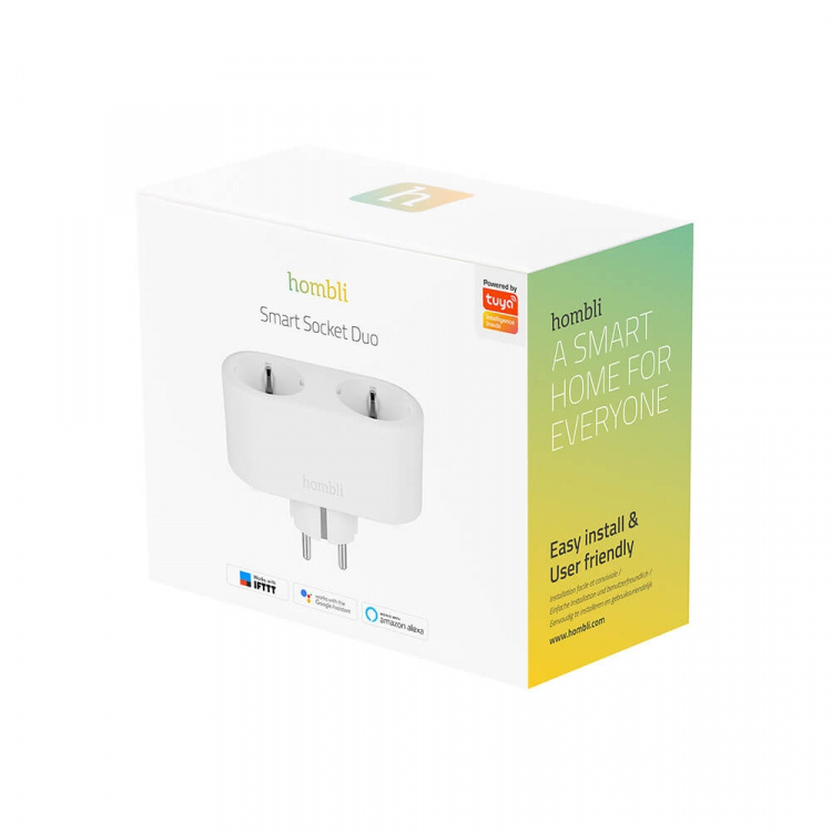 Hombli EU Smart Plug Duo White