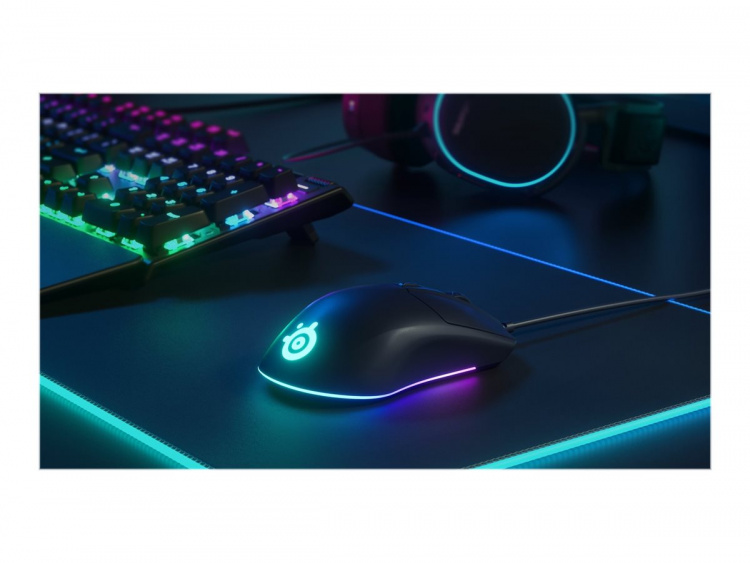 SteelSeries Rival 3 Optisk Kabling Sort SteelSeries Rival 3 Optisk Kabling Sort