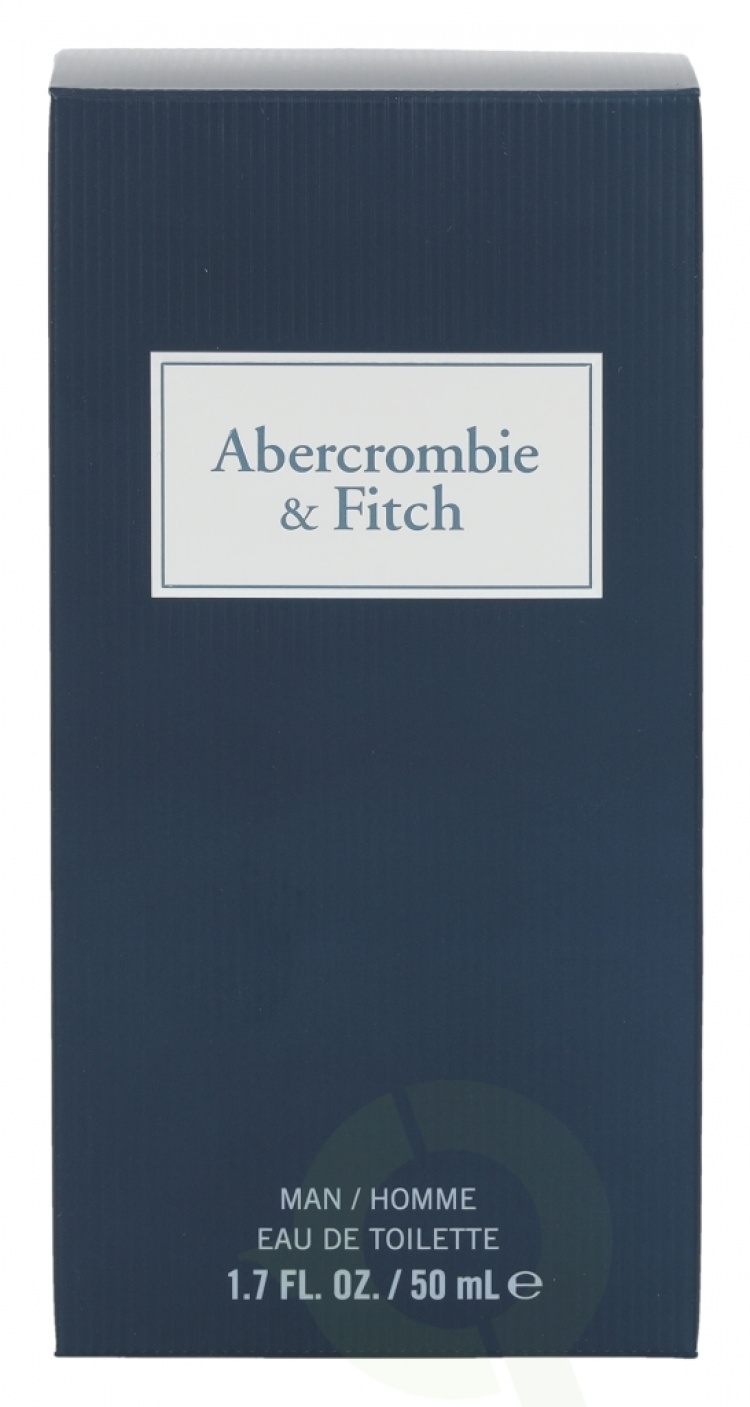 Abercrombie & Fitch First Inst. Blue Man Edt Spray carton @ 1 bottle x 50 ml