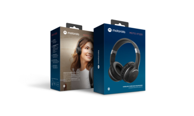 motorola Moto XT 220 Headphone over-ear BT wireless Black