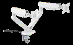 deltaco_gaming WA96 Premium Gaming Dual monitor arm RGB light white