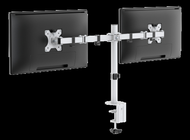 deltaco_gaming WHITE LINE WA86 Dual-monitor desk arm, 13-32