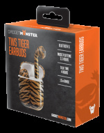 GADGETMONSTER True Wireless earbuds with tiger motif