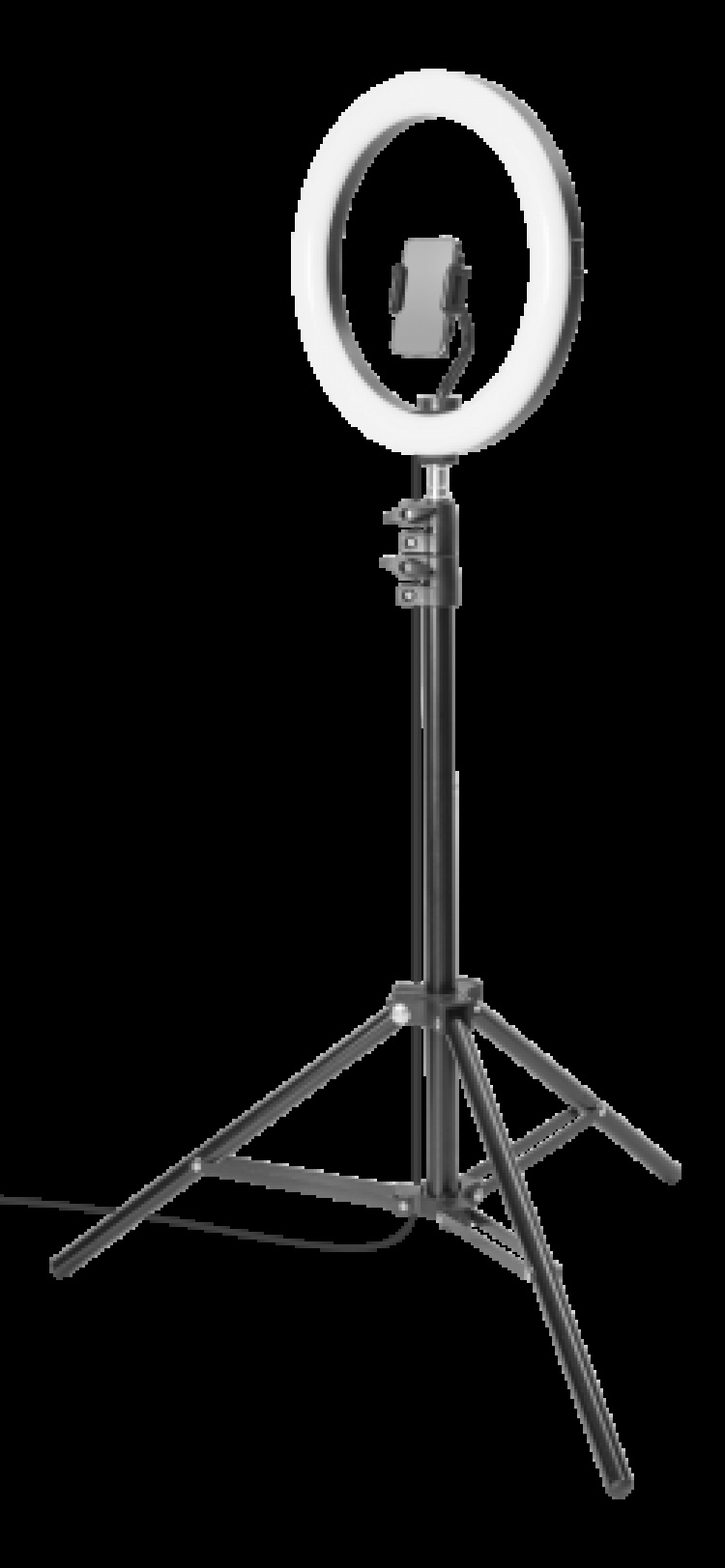 GADGETMONSTER Vlogging Kit - Complete Vlogging Kit with LED Ring Light and Floor Stand