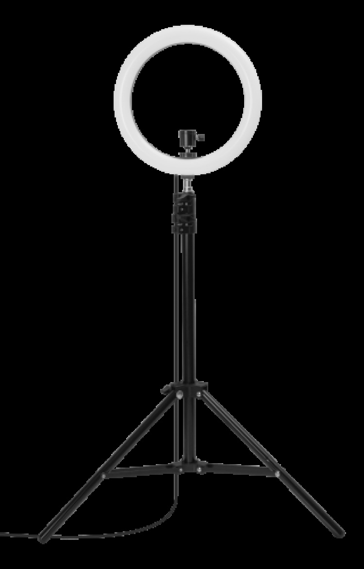 GADGETMONSTER Vlogging Kit - Complete Vlogging Kit with LED Ring Light and Floor Stand