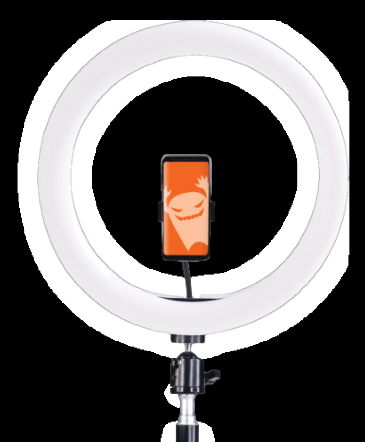 GADGETMONSTER Vlogging Kit - Complete Vlogging Kit with LED Ring Light and Floor Stand