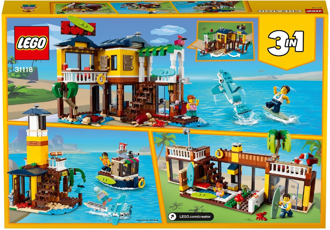 Lego 3 in 1 beach house shop