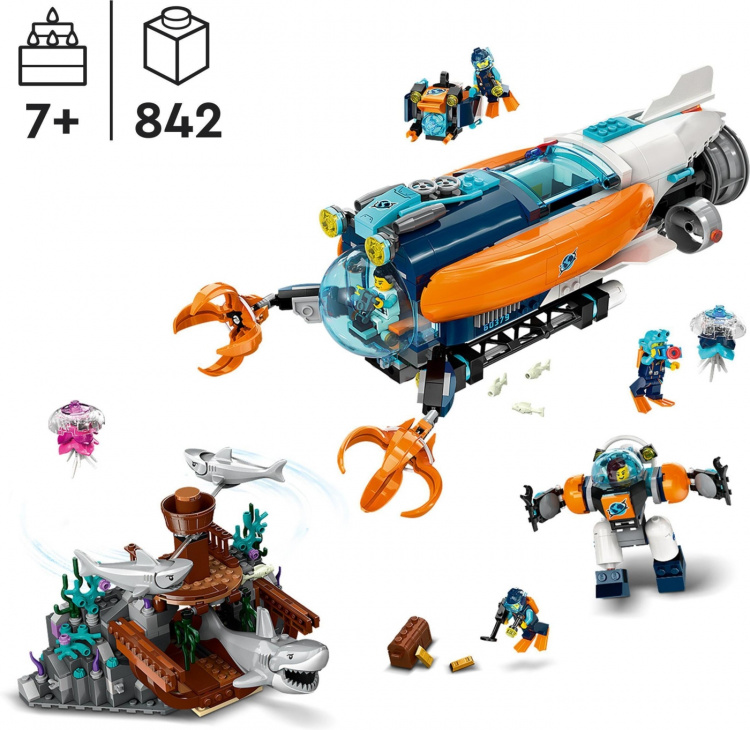 LEGO City Exploration 60379 - Deep-Sea Explorer Submarine