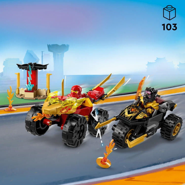 LEGO Ninjago 71789 - Kai and Ras\'s Car and Bike Battle