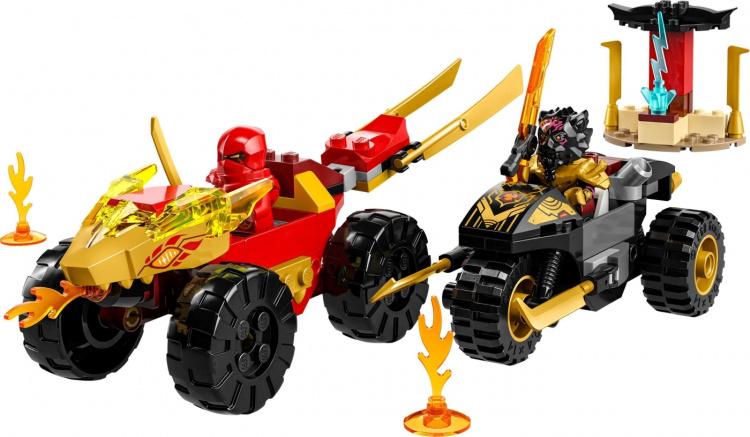 LEGO Ninjago 71789 - Kai and Ras\'s Car and Bike Battle