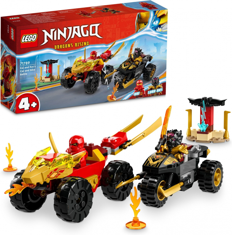 LEGO Ninjago 71789 - Kai and Ras\'s Car and Bike Battle