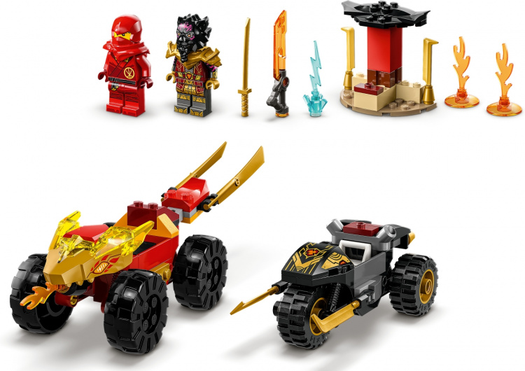 LEGO Ninjago 71789 - Kai and Ras\'s Car and Bike Battle