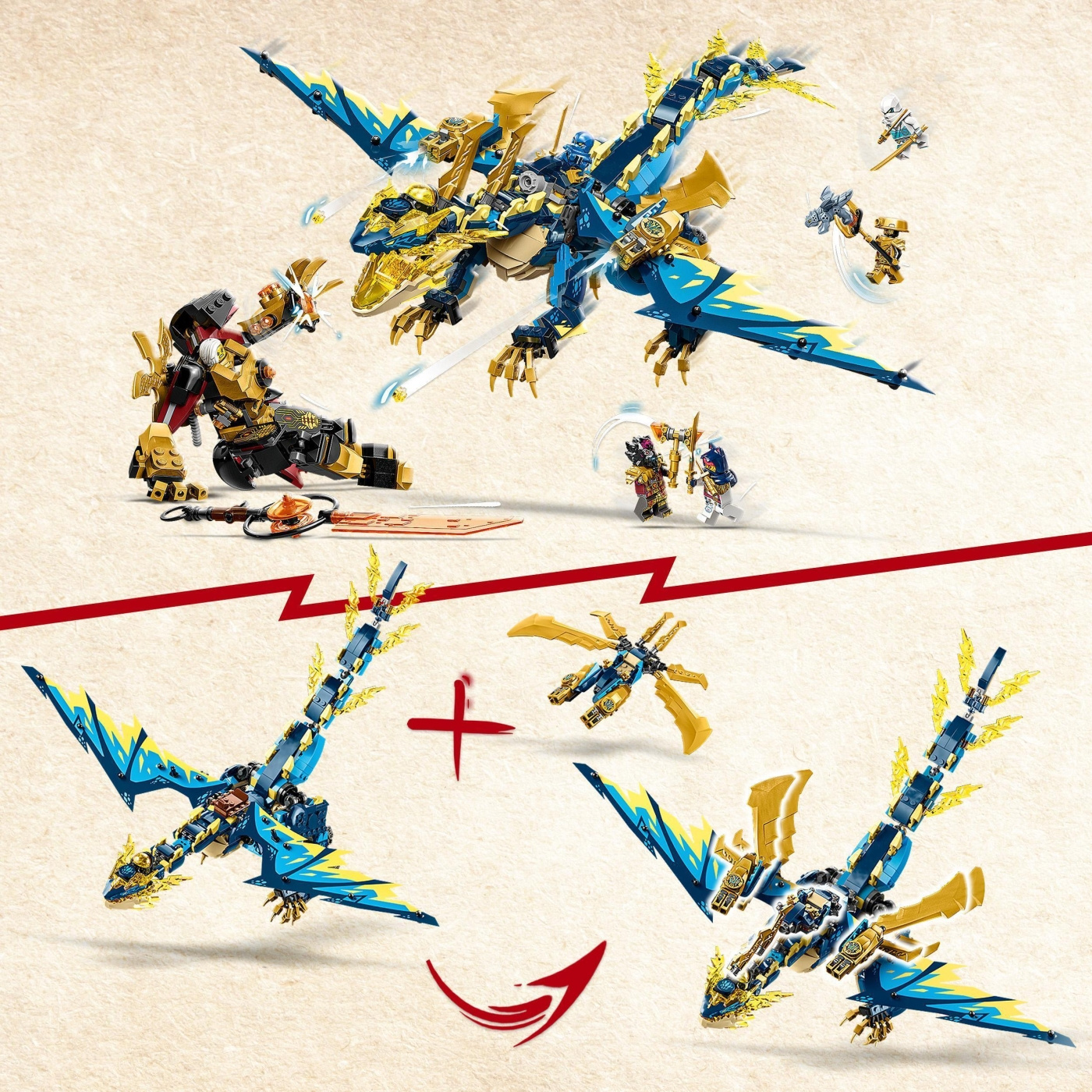 Buy LEGO Ninjago 71796 - Elemental Dragon vs. The Empress Mech