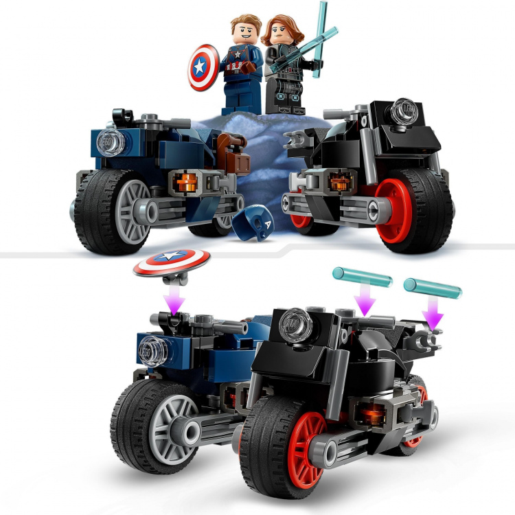 LEGO Super Heroes Marvel 76260 - Black Widow & Captain America Motorcycles