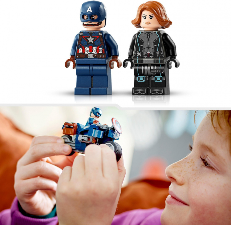 LEGO Super Heroes Marvel 76260 - Black Widow & Captain America Motorcycles