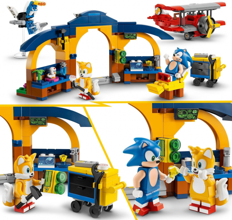 LEGO Sonic the Hedgehog 76991 - Tails\' Workshop and Tornado Plane