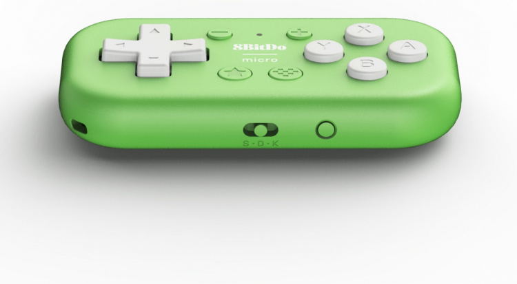 8BitDo Micro Bluetooth Gamepad, Green, Switch / Android / Raspberry Pi