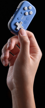 8BitDo Micro Bluetooth Gamepad, Blue, Switch / Android / Raspberry Pi