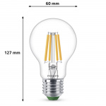 Philips LED E27 Normal 2,3W (40W) Klar 485lm 2700K Energiklass A