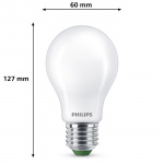 Philips LED E27 Normal 4W (60W) Frostad 840lm 2700K Energiklass A Philips LED E27 Normal 4W (60W) Frostad 840lm 2700K Energiklass A