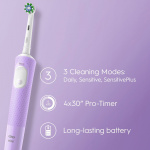 Oral B Eltandborste Vitality Pro Lilac CA HBOX