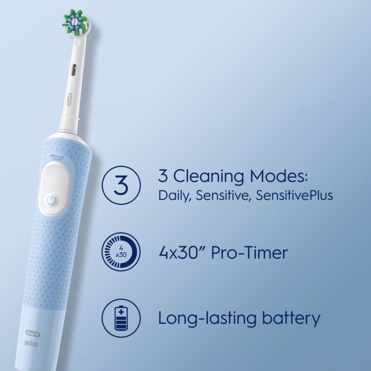 Oral B Eltandborste Vitality Pro Vapor Blue CA HBOX Oral B Eltandborste Vitality Pro Vapor Blue CA HBOX