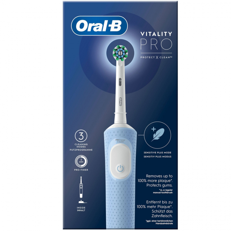 Oral B Eltandborste Vitality Pro Vapor Blue CA HBOX Oral B Eltandborste Vitality Pro Vapor Blue CA HBOX
