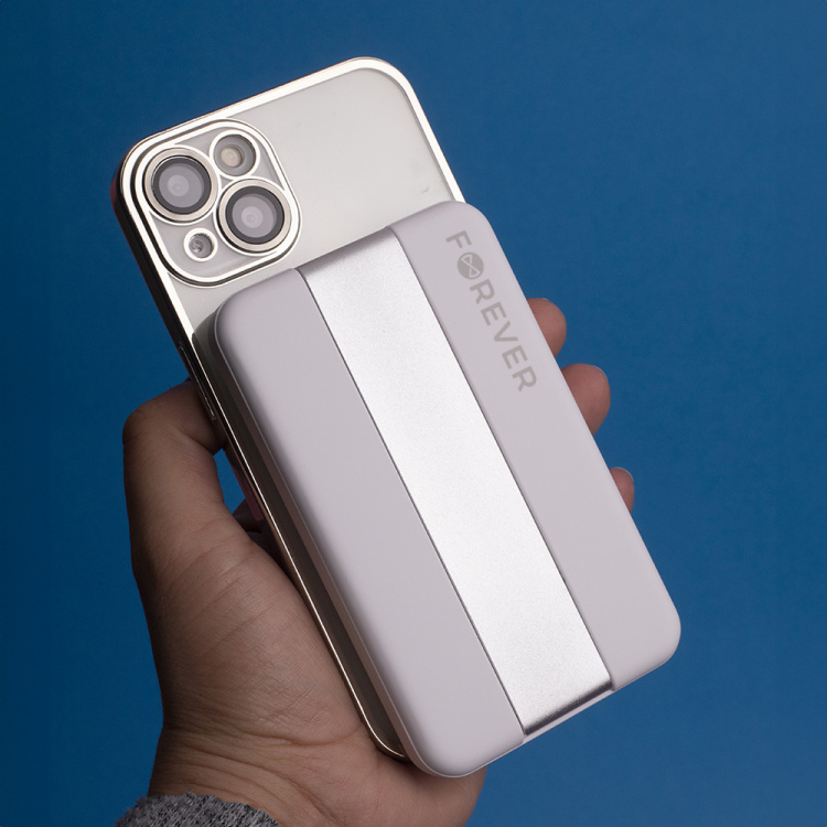 Forever MACS-100 - 5in1 Wireless Charging Station with Portable Qi Powerbank 5000mAh, White Forever MACS-100 - 5in1 Wireless Charging Station with Portable Qi Powerbank 5000mAh, White