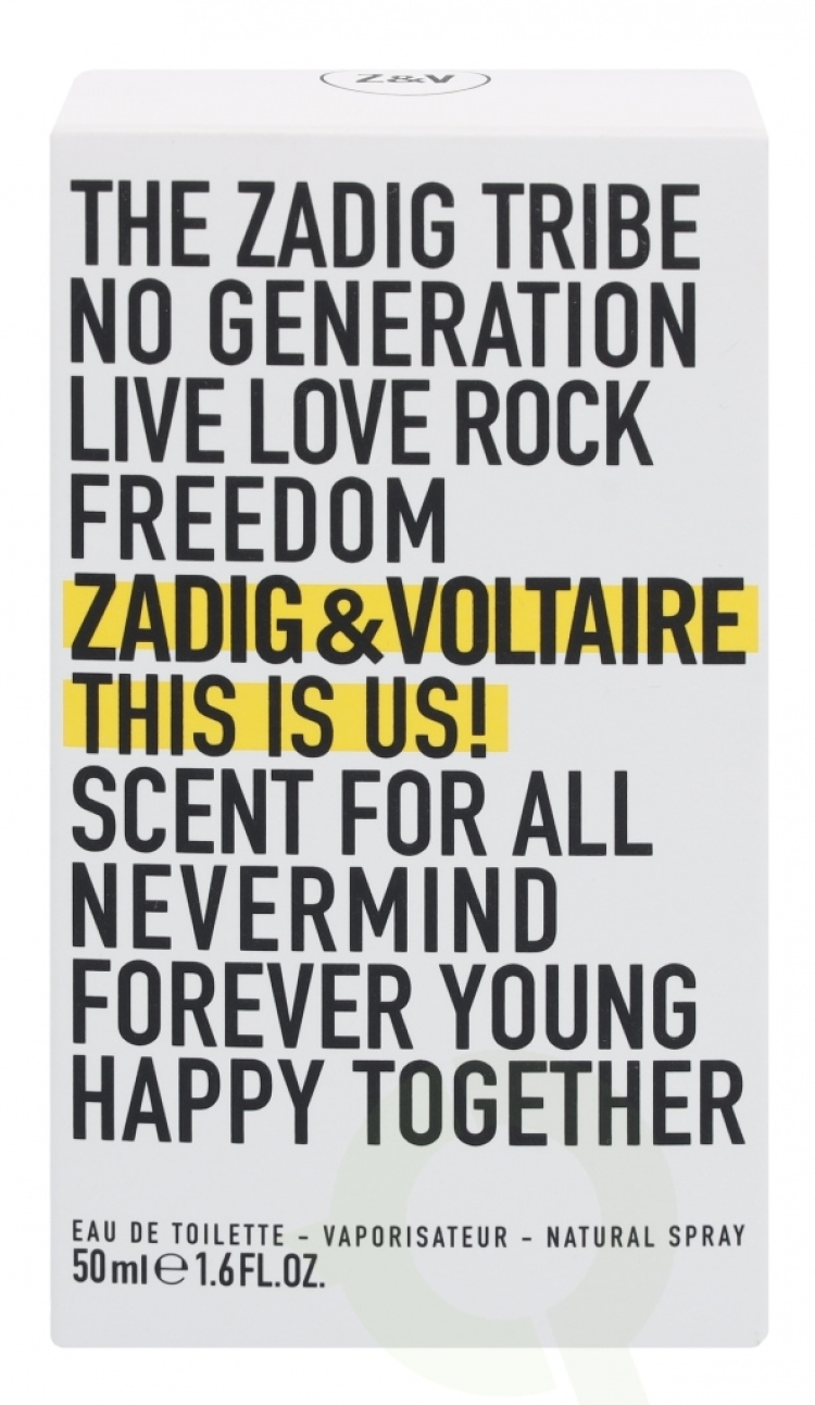 Zadig & Voltaire This is Us! SNFH Edt Spray 50 ml